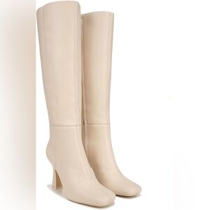 Sam Edelman Cream Heeled Boots